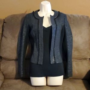 Express black/dark grey shimmery jacket